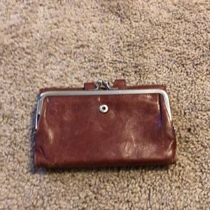 Hobo brown leather wallet